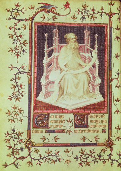 The Prophet Isaiah, from the Psalter of Jean, Duke of Berry, c.1386 by Andre Beauneveu